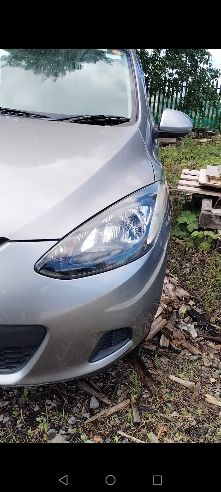Headlight after restoration